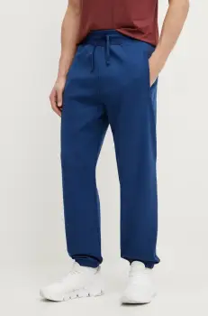 The North Face pantaloni de trening din bumbac Dome Relaxed barbati, culoarea albastru marin, neted, NF0A8C3SD1R1 imagine