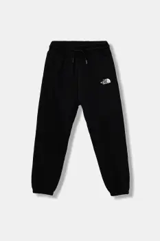 The North Face pantaloni de trening pentru copii TEEN ESSENTIAL LOOSE JOGGERS culoarea negru, uni, NF0A8BHSJK31 imagine