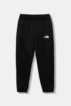 The North Face pantaloni de trening pentru copii TEEN REAXION JOGGER culoarea negru, uni, NF0A8EB7JK31 imagine