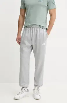 The North Face pantaloni de trening Simple Dome barbati, culoarea gri, melanj, NF0A8C1WDYX1 imagine