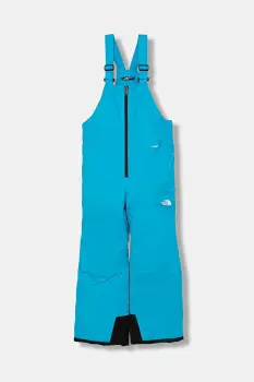 The North Face pantaloni pentru sporturi de iarna pentru copii KID FREEDOM INSULATED BIB culoarea turcoaz, NF0A88VMD7R1 imagine