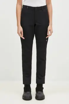 The North Face pantaloni Quest Softshell Pant culoarea negru, drept, high waist, NF0A4M774H01 imagine