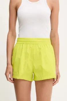 The North Face pantaloni scurti Class V Pathfinder culoarea verde, uni, high waist, NF0A8BJ1JE31 imagine