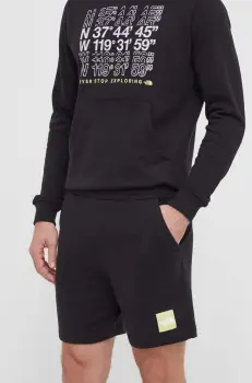 The North Face pantaloni scurti din bumbac culoarea negru, NF0A87ECJK31 imagine