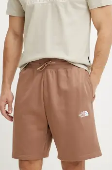 The North Face pantaloni scurti Essential Relaxed barbati, culoarea maro, NF0A8C2G6IH1 imagine