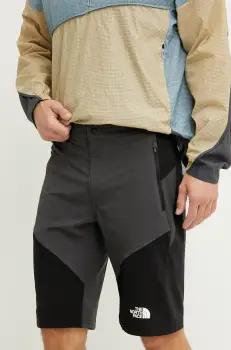 The North Face pantaloni scurti outdoor Felik Slim culoarea gri, NF0A825X4JK1 imagine