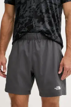 The North Face pantaloni scurti sport culoarea gri, NF0A3O1BDOQ1 imagine