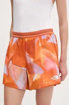 The North Face pantaloni scurti sport Sunriser 7in culoarea portocaliu, NF0A8BBT63K1 imagine