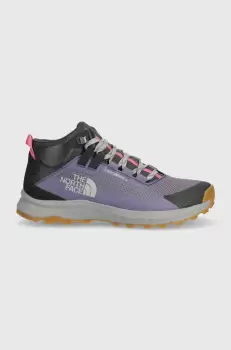 The North Face pantofi Cragstone Mid Waterproof femei, culoarea violet imagine