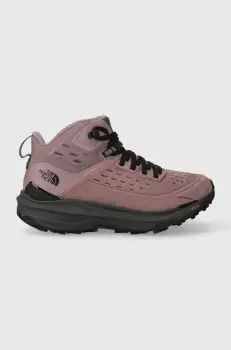 The North Face pantofi Vectiv Exploris 2 Mid Futurelight Leather femei, culoarea violet imagine