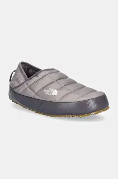The North Face papuci de casa Thermoball Traction Mule V culoarea gri, NF0A3V1H8ON1 imagine