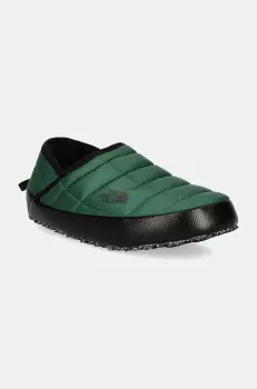 The North Face papuci de casa Thermoball Traction Mule V culoarea verde, NF0A3V1HS9W1 imagine