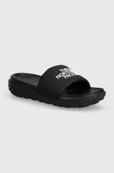 The North Face papuci NEVER STOP CUSH SLIDE femei, culoarea negru, NF0A8A99KX71 imagine
