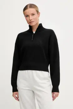 The North Face pulover din amestec de lana culoarea negru, cu guler, NF0A8E79JK31 imagine