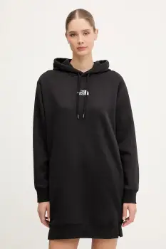 The North Face rochie Essential Relaxed culoarea negru, mini, oversize, NF0A8EEEJK31 imagine