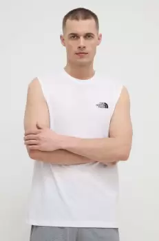 The North Face tricou barbati, culoarea alb imagine