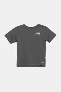 The North Face tricou copii TEEN NEW 24/7 SS TEE culoarea gri, cu imprimeu, NF0A8DF20UZ1 imagine