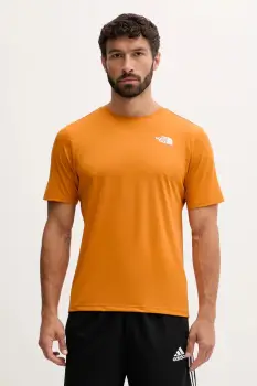 The North Face tricou de antrenament 24/7 culoarea portocaliu, cu imprimeu, NF0A894BBRO1 imagine