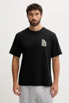 The North Face tricou din bumbac culoarea negru, cu imprimeu, NF0A8F2RJK31 imagine