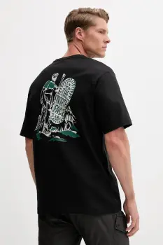 The North Face tricou din bumbac culoarea negru, cu imprimeu, NF0A8F2TJK31 imagine