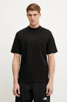 The North Face tricou din bumbac Dome Relaxed barbati, culoarea negru, neted, NF0A8C3PJK31 imagine