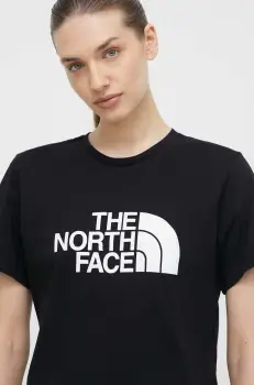 The North Face tricou din bumbac femei, culoarea negru imagine