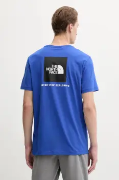 The North Face tricou din bumbac Redbox cu imprimeu, NF0A87NPEF11 imagine