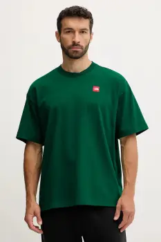 The North Face tricou din bumbac Redbox culoarea verde, uni, NF0A8EG51KI1 imagine