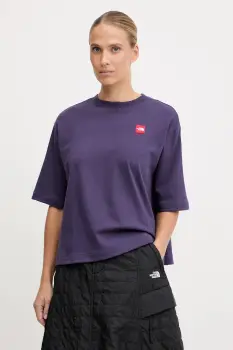 The North Face tricou din bumbac Redbox culoarea violet, NF0A8EG61JI1 imagine