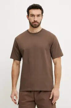 The North Face tricou din bumbac Relaxed barbati, culoarea maro, cu imprimeu, NF0A8C351OI1 imagine