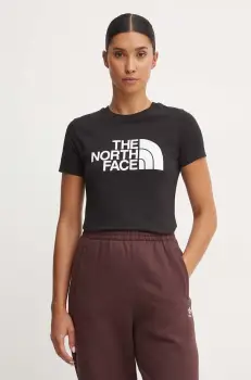 The North Face tricou Easy Tee femei, culoarea negru, NF0A8A6DJK31 imagine