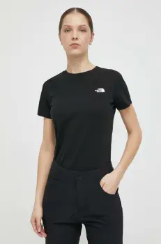 The North Face tricou femei, culoarea negru, NF0A87NHJK31 imagine