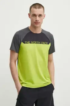 The North Face tricou sport culoarea verde, modelator, NF0A87TYWIP1 imagine