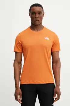 The North Face tricou sport Lightbright culoarea portocaliu, uni, NF0A825O6IG1 imagine
