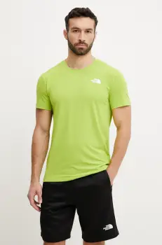 The North Face tricou sport Lightning Alpine culoarea verde, uni, NF0A87H71MO1 imagine