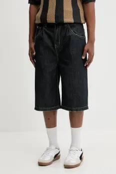 The Ragged Priest pantaloni scurti jeans culoarea bleumarin, RPSS252025DN imagine