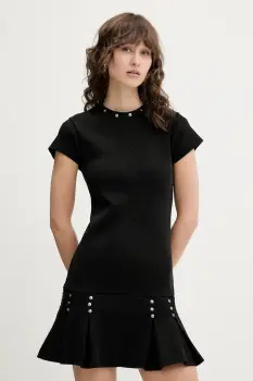 The Ragged Priest rochie culoarea negru, mini, mulata, RPSS251068JS imagine