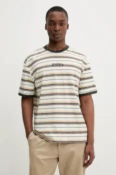 The Ragged Priest tricou din bumbac culoarea bej, cu imprimeu, RPSS252055JS imagine