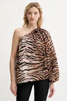 The Sleeper bluza din bumbac culoarea maro, cu imprimeu, GATP06A003N imagine