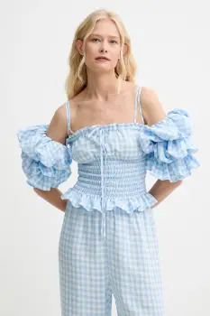 The Sleeper bluza din in cu imprimeu, ALTP01G027N imagine