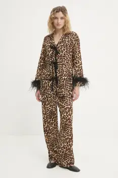 The Sleeper pijama culoarea maro, BWSP02A025F imagine