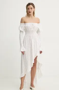 The Sleeper rochie culoarea alb, maxi, evazati, WADR02F013N imagine