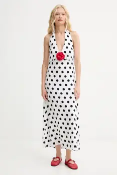 The Sleeper rochie culoarea alb, midi, evazati, JRDR02G016R imagine