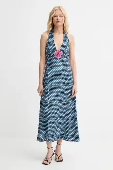 The Sleeper rochie culoarea bleumarin, maxi, evazati, JRDR02G031R imagine