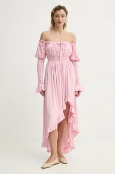 The Sleeper rochie culoarea roz, maxi, evazati, WADR02P006N imagine