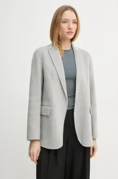 Theory geaca de lana culoarea gri, desfacut, melanj, M1101103 imagine