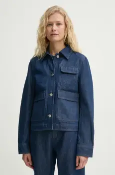 Theory geaca jeans culoarea albastru marin, de tranzitie, P0104106 imagine