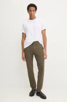 Theory pantaloni barbati, culoarea maro, mulata imagine