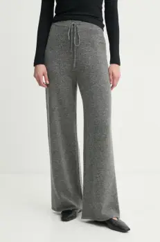 Theory pantaloni de trening de lana culoarea gri, uni, O1111739 imagine