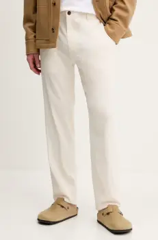 Theory pantaloni din in barbati, culoarea bej, drept, P0373205 imagine